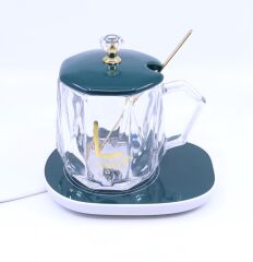 Isıtıcılı Cam Kupa Bardak