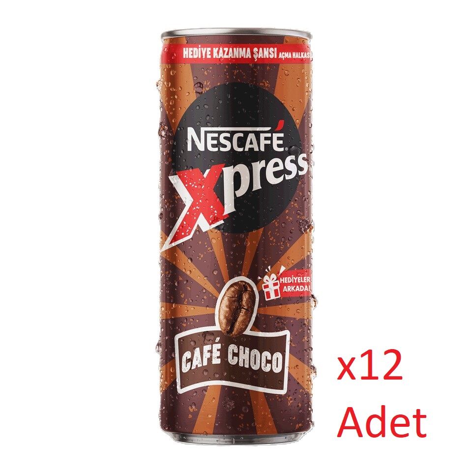Nescafe Xpress Cafe Choco Kahve Aromalı Sütlü İçecek 250 ml - 12 Adet