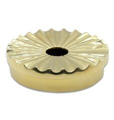 Pirinç Puro/Sigara Küllüğü Yuvarlak Seashell