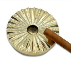 Pirinç Puro/Sigara Küllüğü Yuvarlak Seashell