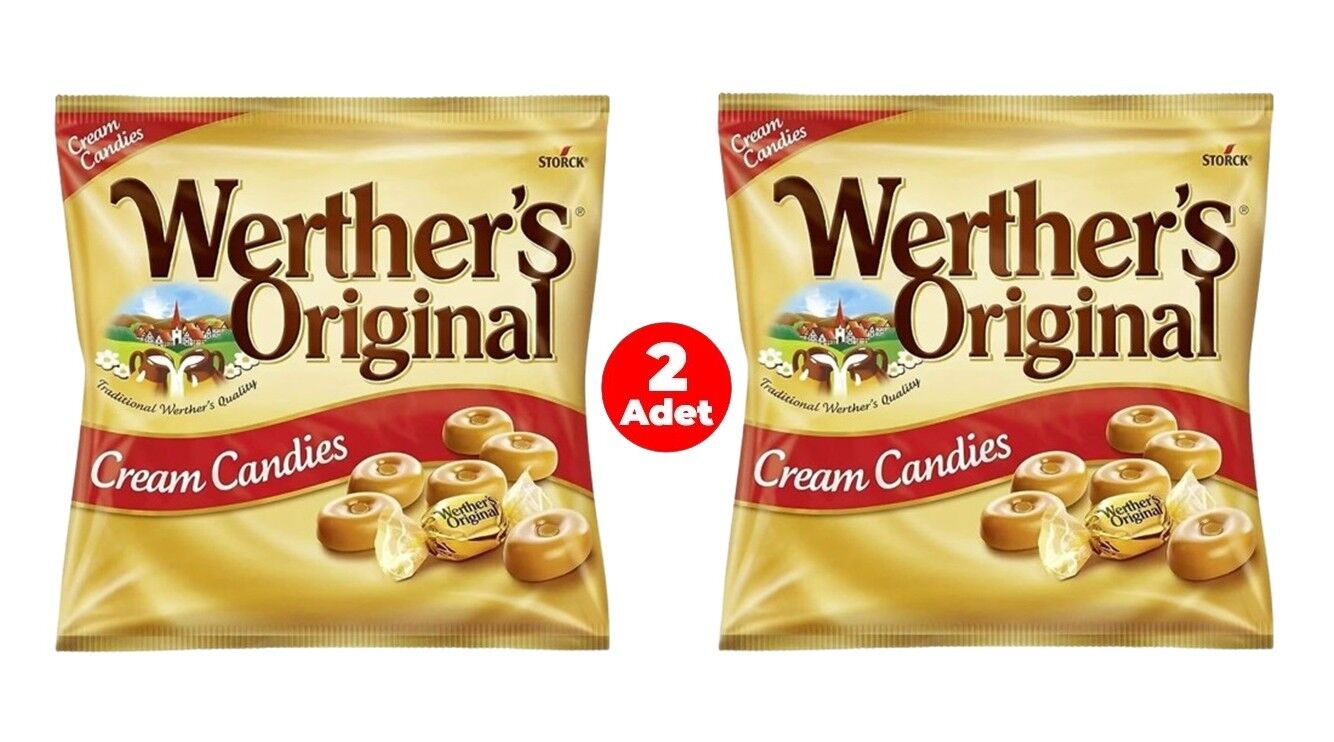 Werther's Original Cream Candies Karamel Kaplı Krema Şeker 150 g (2 ADET)