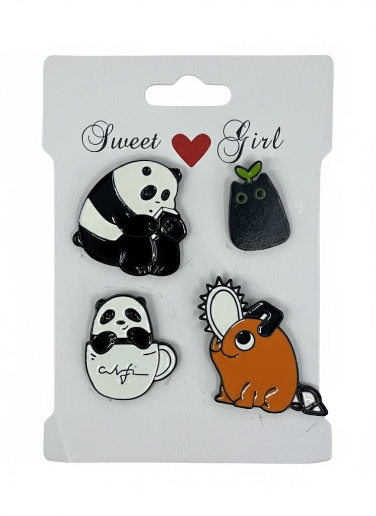 Kamp Çantası - Sırt Çantası - Terlik Süsü Charm Terlik 4'lü Jibbitz Aksesuar Model 6