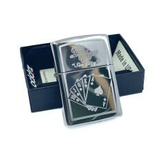 Zippo Vegas Sin City Royal Flush Dizayn Çakmak