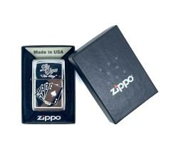 Zippo Vegas Sin City Royal Flush Dizayn Çakmak