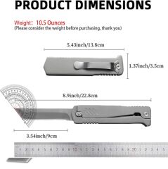 Haps & Bugs Paslanmaz D2 Çelik Kızaklı Kamp Çakısı