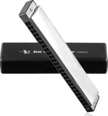 Harmonica Büyük Boy Mızıka Gri