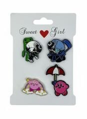 Kamp Çantası - Sırt Çantası - Terlik Süsü Charm Terlik 4'lü Jibbitz Aksesuar Model 1