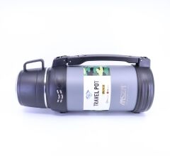 Çift Katmanlı Paslanmaz Çelik Sızdırmaz Termos 1,8 Litre Hacim - Gri