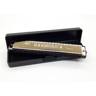 Harmonica Büyük Boy Mızıka Gold