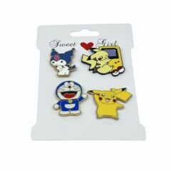 Kamp Çantası - Sırt Çantası - Terlik Süsü Charm Terlik 4'lü Jibbitz Aksesuar Model 8