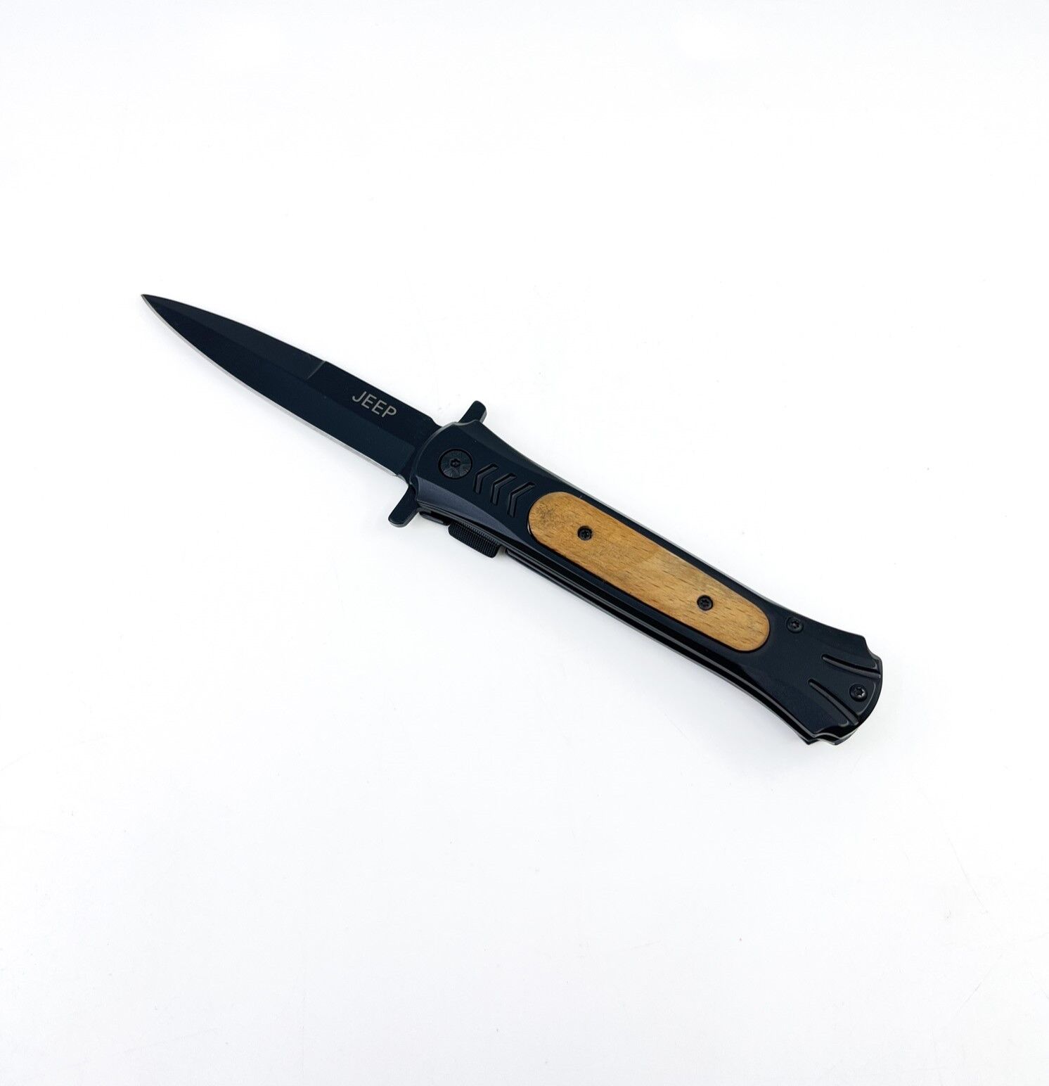 Jeep Klipsli Katlanır Çakı - Mat Siyah