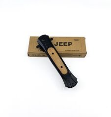 Jeep Klipsli Katlanır Çakı - Mat Siyah