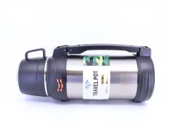 Çift Katmanlı Paslanmaz Çelik Sızdırmaz Termos 1,8 Litre Hacim - Krom