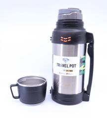 Çift Katmanlı Paslanmaz Çelik Sızdırmaz Termos 1,8 Litre Hacim - Krom