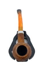 Dapper Bent Rhodesian Briar (Gül Kökü) 9 mm Filtreli El Yapımı Pipo - 3547