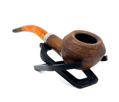 Dapper Bent Rhodesian Briar (Gül Kökü) 9 mm Filtreli El Yapımı Pipo - 3547