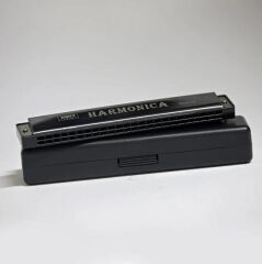 Harmonica Büyük Boy Mızıka Siyah