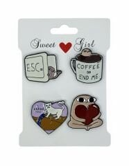 Kamp Çantası - Sırt Çantası - Terlik Süsü Charm Terlik 4'lü Jibbitz Aksesuar Model 9