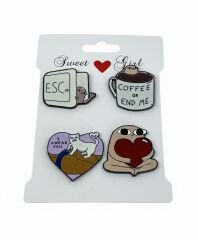 Kamp Çantası - Sırt Çantası - Terlik Süsü Charm Terlik 4'lü Jibbitz Aksesuar Model 9