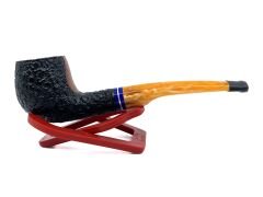 Dapper Half Bent Billiard Briar (Gül Kökü) 9 mm Filtreli El Yapımı Pipo - 3546