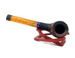 Dapper Half Bent Billiard Briar (Gül Kökü) 9 mm Filtreli El Yapımı Pipo - 3546