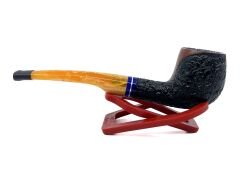 Dapper Half Bent Billiard Briar (Gül Kökü) 9 mm Filtreli El Yapımı Pipo - 3546