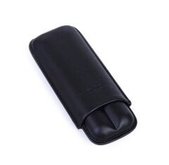 Parmida Deri Puro Kılıfı/Seyahat Humidoru İkili - Siyah