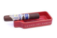 La Casa Del Habano Çakmak Küllük Kesici Sehpa Dörtlü Puro Seti - Kırmızı