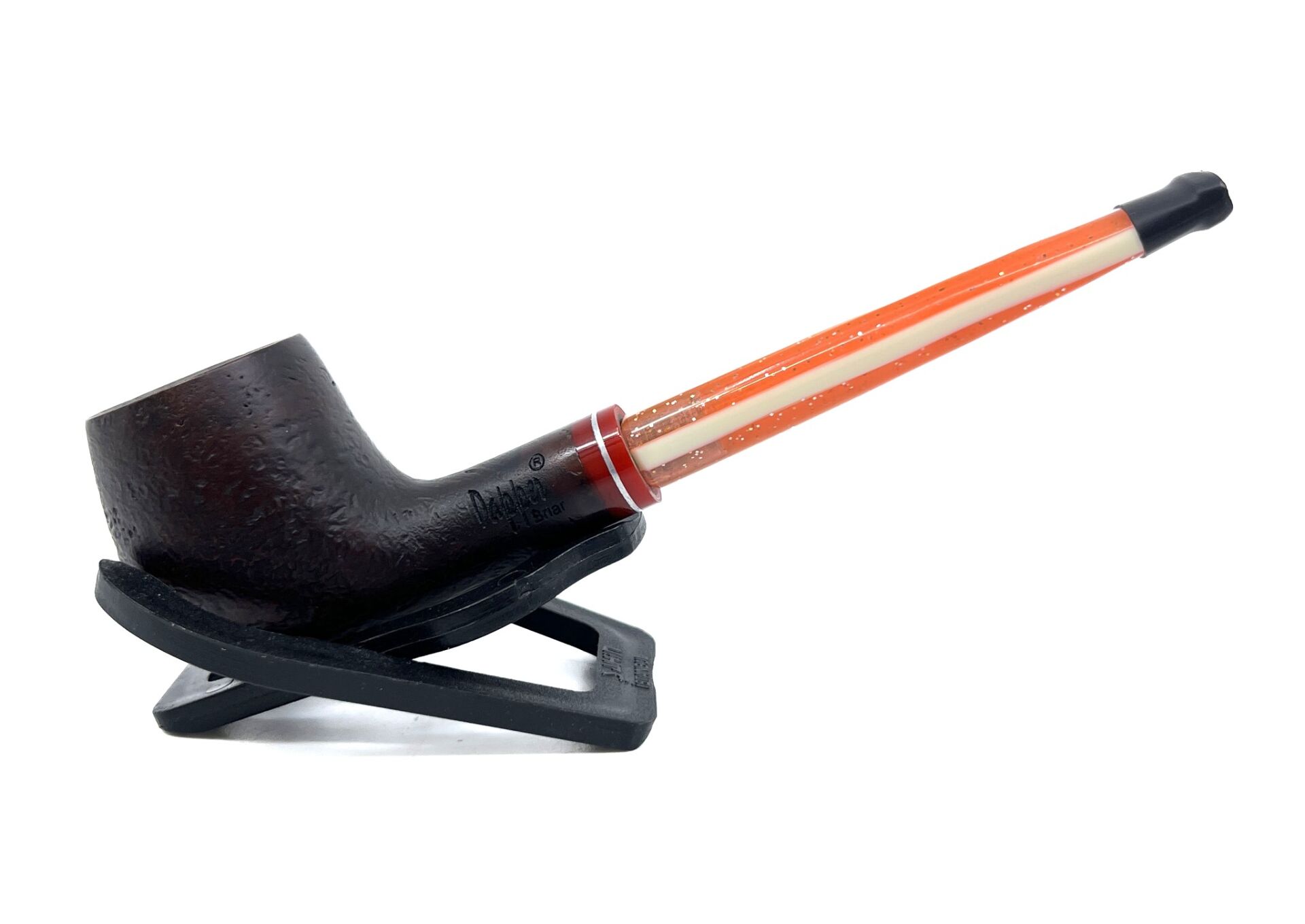 Dapper Half Bent Billiard Briar (Gül Kökü) 9 mm Filtreli El Yapımı Pipo - 3552