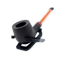 Dapper Half Bent Billiard Briar (Gül Kökü) 9 mm Filtreli El Yapımı Pipo - 3552