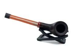 Dapper Half Bent Billiard Briar (Gül Kökü) 9 mm Filtreli El Yapımı Pipo - 3552