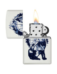 Zippo Wolf Mountain Compass Dizayn Çakmak