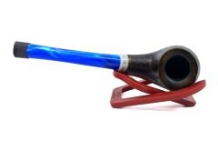 Dapper Bent Billiard Briar (Gül Kökü) 9 mm Filtreli El Yapımı Pipo - 3549