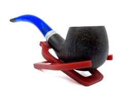 Dapper Bent Billiard Briar (Gül Kökü) 9 mm Filtreli El Yapımı Pipo - 3549