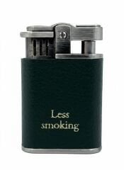 Zenit Less Smoking Deri Kaplama Benzinli Çakmak - Yeşil