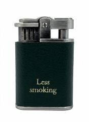 Zenit Less Smoking Deri Kaplama Benzinli Çakmak - Yeşil