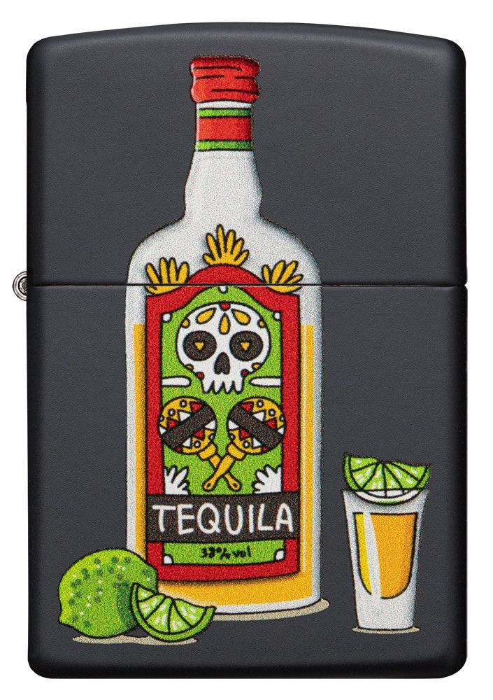 Zippo Tequila Black Matte Dizayn Çakmak