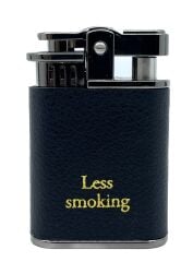 Zenit Less Smoking Deri Kaplama Benzinli Çakmak - Siyah