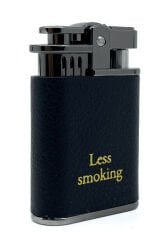 Zenit Less Smoking Deri Kaplama Benzinli Çakmak - Siyah