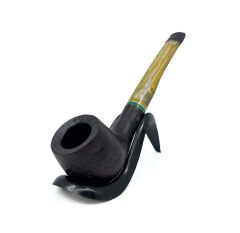 Dapper Half Bent Billiard Briar (Gül Kökü) 9 mm Filtreli El Yapımı Pipo - 3553