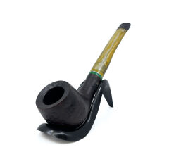 Dapper Half Bent Billiard Briar (Gül Kökü) 9 mm Filtreli El Yapımı Pipo - 3553