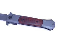 Jeep Katlanır Çakı Ahşap Saplı Klipsli