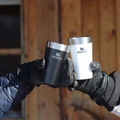 Stanley Adventure Vakumlu Soğuk İçecek Bardağı 0.47 Lt - Matte Black Pebble