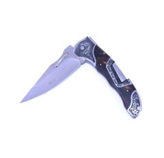 Columbia Full Rivet Çakı At Figürü Gravür İşlemeli - Kahverengi