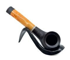 Dapper Half Bent Dublin Briar (Gül Kökü) 9 mm Filtreli El Yapımı Pipo - 3551