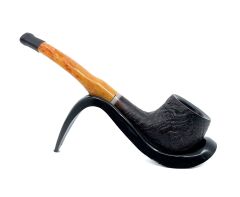 Dapper Half Bent Dublin Briar (Gül Kökü) 9 mm Filtreli El Yapımı Pipo - 3551