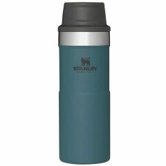 İnce Gövde Classic Trigger-Action Travel Mug 0,35 Litre - Stanley Klasik Tek El Termos Bardak - Lagoon