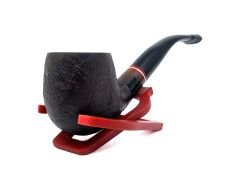 Dapper Bent Apple Briar (Gül Kökü) 9 mm Filtreli El Yapımı Pipo - 3555
