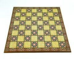 Sedef Desenli Polyester Vernik Kaplama Satranç Tahtası