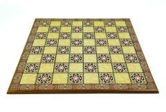 Sedef Desenli Polyester Vernik Kaplama Satranç Tahtası